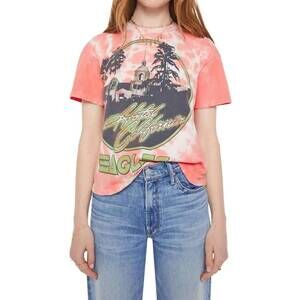 NEW MADEWORN the eagles hotel california t-shirt in pink